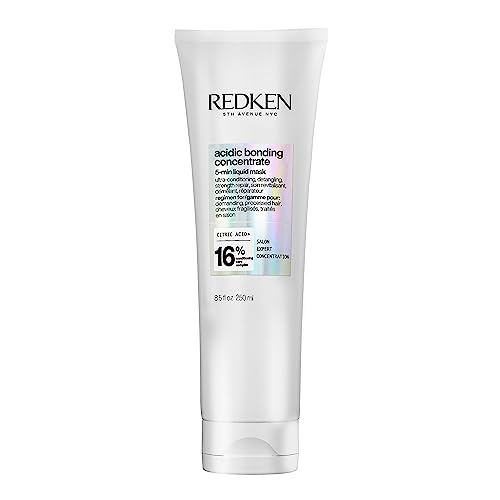 REDKEN Acidic Bonding Concentrate, 5-Minute Liquid Hair Mask, Bond Repair and Ultra Hydration, For Dry & Over-Processed Hair, 250ml