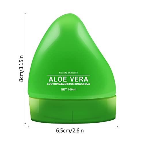 AloeVera Creams Hydrating Moisturizing Improves Sunburn Skin Care Products After Sun Repairs Moisturizer 100ml Old Man Facial Hair (d-color, One