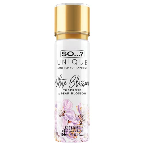 So…? Unique Womens White Blossom Body Mist Fragrance Spray 150ml