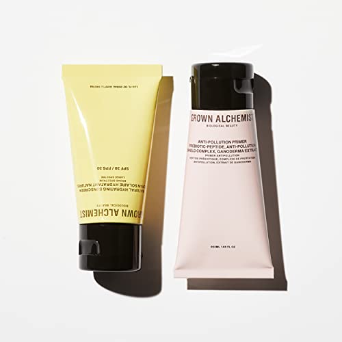Grown Alchemist Save Face Kit Anti-Pollution Primer and Ultra-Sheer Natural Hydrating Sunscreen SPF 30 - Lightweight Cream Boosts Hydration - Sil