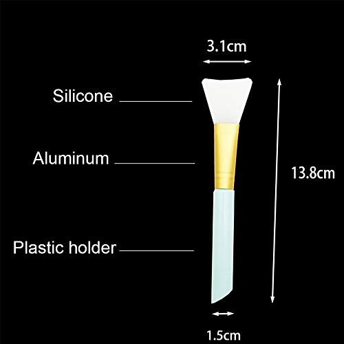 NEPAK 8pcs Silicone Face Mask Brushes, Flexible Facial Mud Mask Applicator Brush for applicator the skincare products Body Lotion Applicator Tool