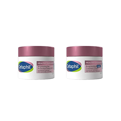 Cetaphil Night Cream, 50g, Healthy Radiance Face Brightening Moisturiser For Hyperpigmentation, With Niacinamide
