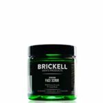 Brickell Men's Renewing Face Scrub for Men, Natural and Organic Deep Exfoliating Facial Scrub Formulated with Jojoba Beads, Coffee Extract and Pu