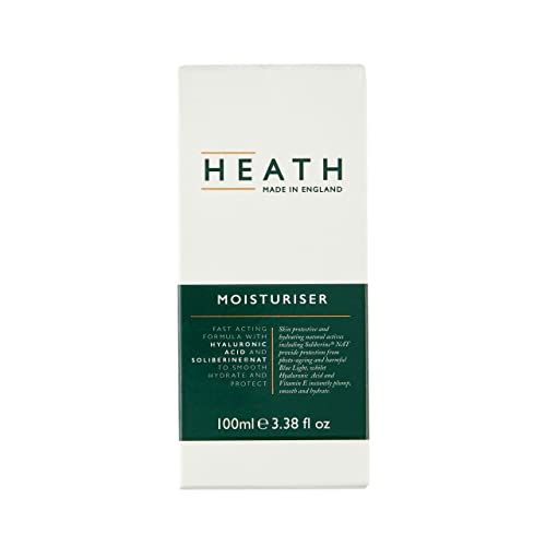 Heath Moisturiser for Men - Fast Acting Face Moisturiser - With Hyaluronic Acid and Soliberine NAT - To Hydrate and Protect Your Skin From Damage