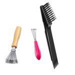 3 Pcs Hair Brush Cleaner Brush Cleaner Tool Hair Comb Cleaner Removing Hair Tool Cleaning Brush Comb for Salon Home Comb Use