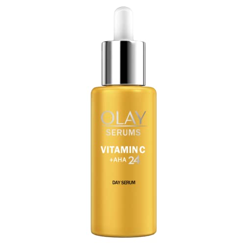 Olay Vitamin C + AHA24 Day Gel Serum With Vitamin C, AHA & Niacinamide For Bright And Even Skin Tone, 40ml