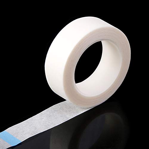 UPINS 24 Rolls White Eyelash Tape, Adhesive Fabric Lash Tapes for Eyelash Extension Supply