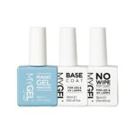 MYGEL by Mylee Nail Gel Polish Removal Trio Set - No Wipe Top Coat + Base Coat + Magic Gel Remover, 3x15ml, UV/LED Soak-Off Nail Art Manicure Ped