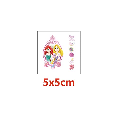 Princess Temporary Tattoo for Kids, 20 Sheets Big Children's Temporary Tattoo Body Art Tattoo Stickers,Goody Bag Stuffers Party Bag Fillers (2x2