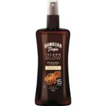 HAWAIIAN Tropic Island Glow Protective Dry Spray Oil SPF15 200ml