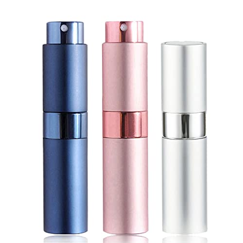 SONGQEE 8ml Perfume Atomiser Refillable Bottles, Mini Refillable Perfume Bottle Aftershave Spray Bottle, Upgraded Travel Perfume Atomizer, Portab