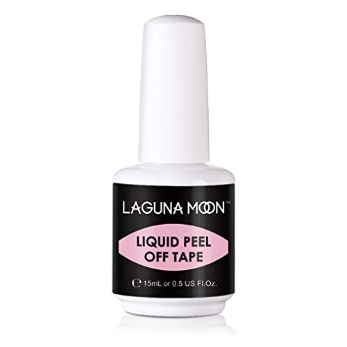 Lagunamoon Liquid Latex Peel Off Tape Skin Protector for Nail Art, 15ML 0.5 FL Oz, Pink