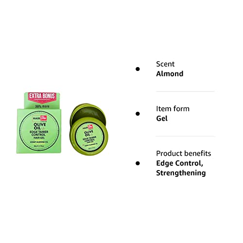 HAIRPRO LONDON OLIVE OIL EDGE CONTROL HAIR GEL INFUSED WITH SWEET ALMOND OIL 80G