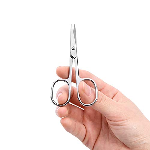 LIVINGO Premium Manicure Scissors Multi-Purpose Stainless Steel Cuticle Pedicure Beauty Grooming Kit for Nail, Toenail, Eyebrow, Eyelash, Dry Ski