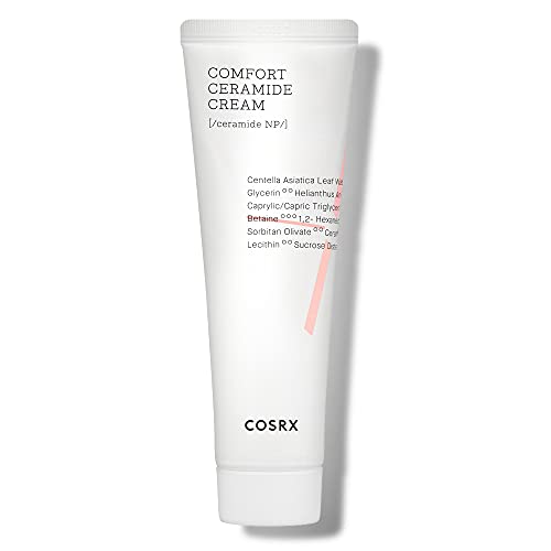 COSRX Balancium Comfort Ceramide Cream, 2.82 oz/80g | 50% Centella Asiatica Soothing & Long-lasting Facial Moisturiser for Dry Skin | Matte Finis