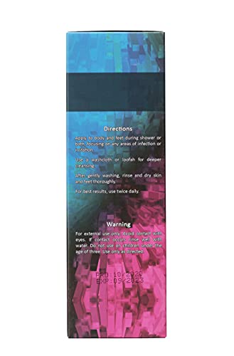 Organic Antifungal Body & Foot Wash | Tea Tree | Antibacterial | Relieve Acne, Eczema, Warts, Athlete’s Foot, Ringworm, Toenail Fungus, Jock Itch