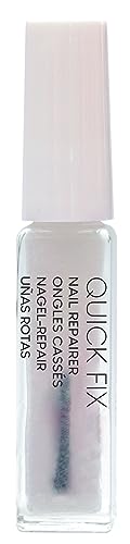 L'Action Paris Quick Fix Nail Repairer, Invisible Nail Polish Repairs Damaged Nails, Restores Broken and Torn Nails, Keeps Nails Long and Smooth,
