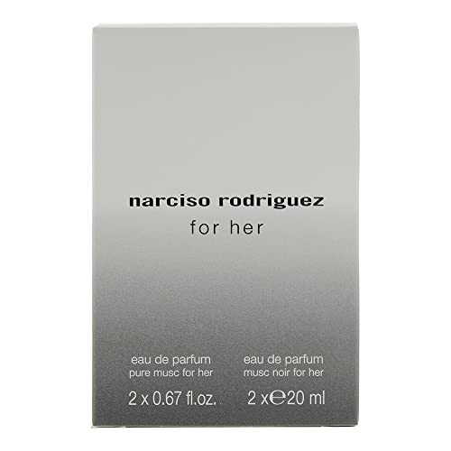 Narciso Rodriguez 2 Piece Gift Set: For Her Musc Noir Eau De Parfum 20ml - For Her Pure Musc Eau De Parfum 20ml