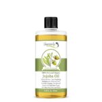 Golden Jojoba Oil 100% Pure & Natural Organic Cold Pressed Unrefined Hexane & Chemical Free Natural Carrier Oil for Face & Hair, Helps Fight Acne