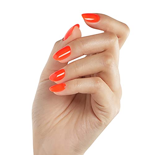 Bluesky Gel Nail Polish, Orange Zest Neon05, Bright, Fire, Neon, Orange, Long Lasting, Chip Resistant, 10 ml (Requires Drying Under UV LED Lamp)