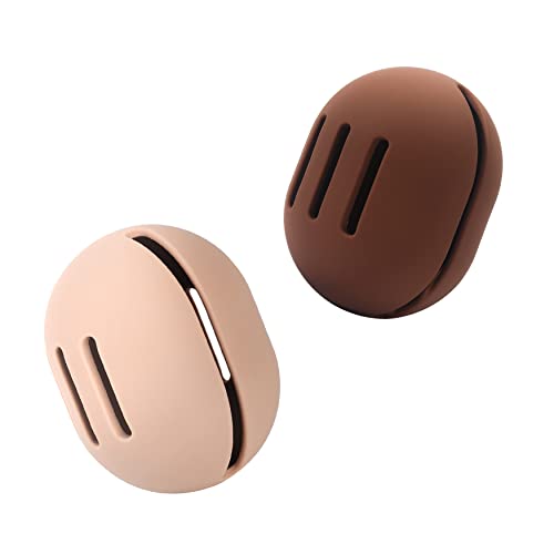 FERYES Makeup Sponge Holder – Shatterproof Eco-Friendly Silicone Beauty Make Up Blender Case for Travel - Khaki