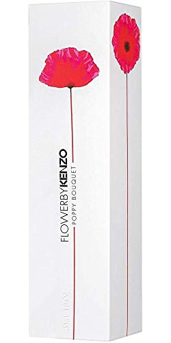 Kenzo Unisex KENZO FLOWER BY KENZO POPPY BOUQUET EAU DE PARFUM FLORALE 30ML, Negro, Standard UK