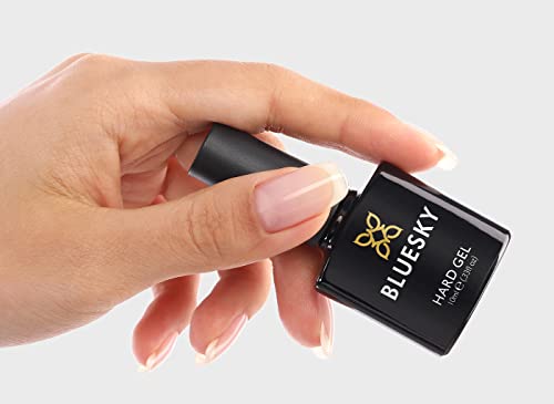 Bluesky Gel Nail Polish, Hard Gel, Builder Gel and Strengthener Gel for Hard, Strong Nails, Extensions and Growth, Clear, 10 ml (Requires Curing