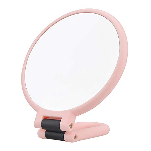 Makeup Mirror Double Sided 5X/1X Magnifying,Hand Held Mirror with Folding Handle,Compact Cosmetic Vanity Mirror for Girls,Ladies,Beauty,Handbag,T