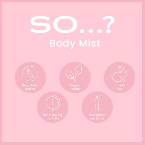 So…? Summer Escapes Womens Gift Sets Bundle, Body Mist Fragrance Spray (4x50ml)