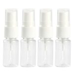 IRYNA 4Pcs 10 ml Spray Bottles, Mini Travel Bottles Refillable Perfume Atomiser Bottle Glass Mist Empty Bottle for Travel