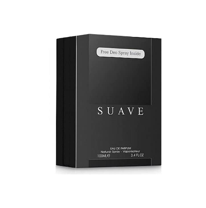 SUAVE Edp Perfume Spray 100ml with Deodorant inside by Fragrance World- Tawakkal Perfumes