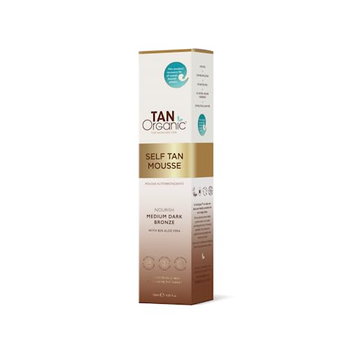 TanOrganic Self Tanning Mousse Fake Tan Certified Organic Natural Vegan 120ml