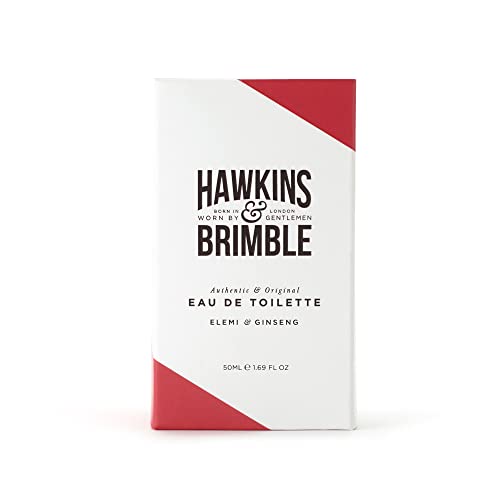 Hawkins & Brimble Elemi & Ginseng Eau De Toilette Men 50ml, Long Lasting Fragrance Spray for Every Occasion, Authentic & Original Signature Scent