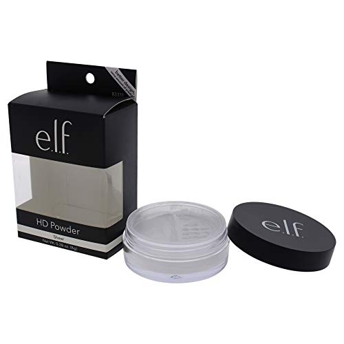 e.l.f. High Definition Powder, Loose Powder, Lightweight, Long Lasting, Creates Soft Focus Effect, Masks Fine Lines and Imperfections, Sheer, Rad