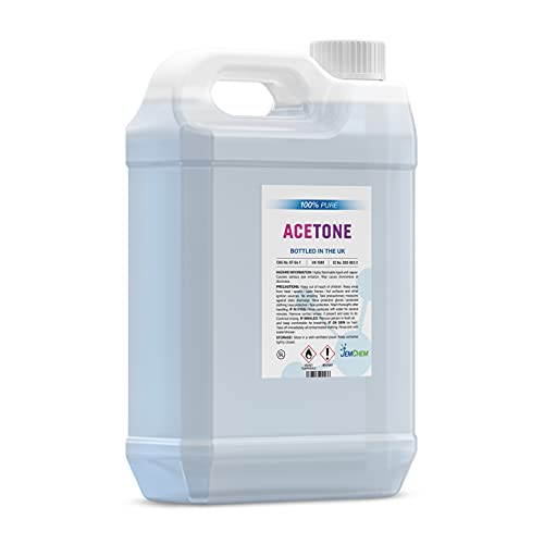 Acetone 5 Litre Acrylic Nail Remover Premium UV/LED Gel Nail Polish Remover 5L