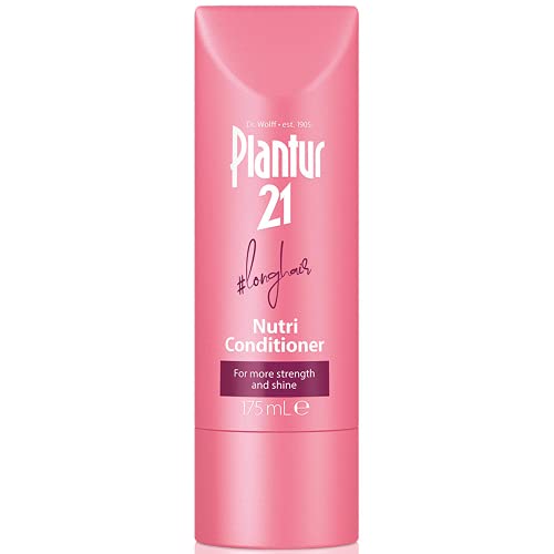 Plantur 21#longhair Caffeine Conditioner for Long Brilliant Hair 175ml | Strengthens hair structure & smoothes hair surface | No Silicones | Ener