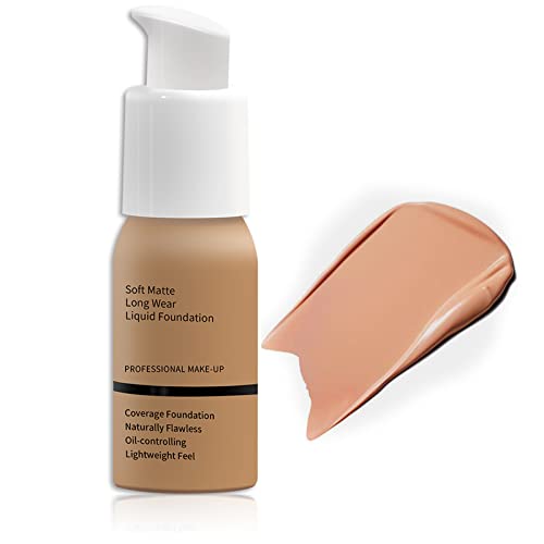 Foundation Full Coverage,Flawless Colour Changing Foundation For Mature Skin,Naturally Blends Concealer Foundation Makeup,Long-Lasting Moisturizi