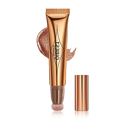 Go Ho Liquid Contour Wand,Liquid Bronzer Stick,Cream Face Concealer Contouring with Cushion Applicator,Easy to Blend & Long Lasting & Smooth Natu