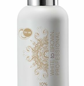 WHITE to BROWN Professional 10 Percent DHA Spray Tan Solution, 250 ml