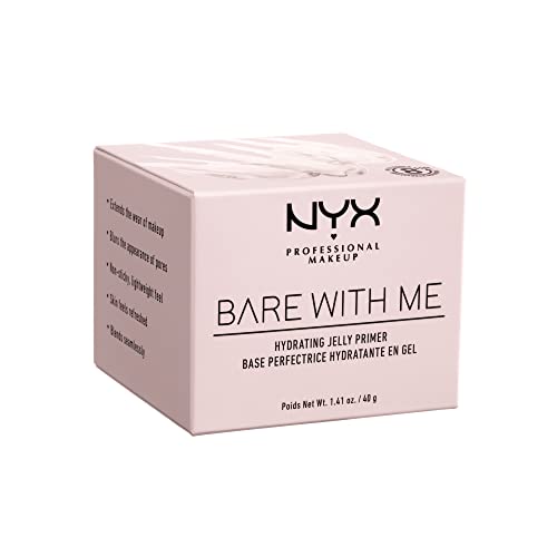 NYX Professional Makeup Bare With Me Hydrating Jelly Primer, Hydrating Aloe and Cucumber Extract, Water-Based Gel Formula, Skincare Inspired