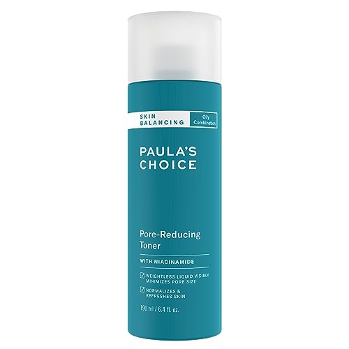 Paula's Choice SKIN BALANCING Pore Reducing Toner - Refines Enlarged Pores & Tackles Blackheads - with Niacinamide & Adenosine - Combination to O