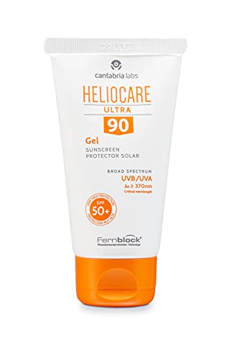 Heliocare Ultra Gel SPF 90 50ml / Gel Face Sunscreen / Daily Uva and Uvb Anti-Ageing Sun Block / Combination, Oily & Normal Skin/ Matte Finish