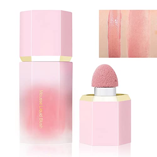 HERBENJOY Cream Blush Soft Blushers For Cheeks Make Up Skin Tint Liquid Blush For Mature Skin,Lightweight Breathable Feel,Dewy Finish Smudge Proo