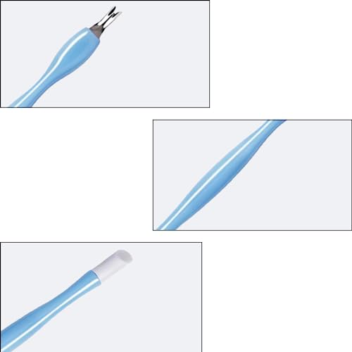 Lmyzcbzl Cuticle Trimmer, 3 Pcs Cuticle Remover, Cuticle Pusher, Nail Cuticle Remover, Nail Art Tools, Nail Cleaner Tool