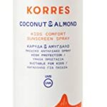 KORRES Coconut & Almond SPF 50 Sun Spray for Children with Shea Butter & Sweet Almond Oil, OMC & Octocrylene-Free, Suitable for Sensitive Skin, 1
