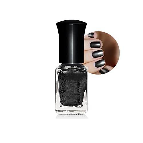 Chrome Nail Polish - White Pearl Glitter Nail Varnish Quick Dry Nail Polish Mermaid Shell Effect Gel Nail Long Lasting & Chip Resistant, No Need