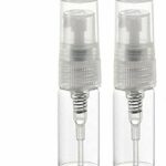 CMJ™ 2 x 3ml CLEAR Glass Spray Bottles Atomiser Travel Perfume Liquid Sample Atomizer UK SELLER
