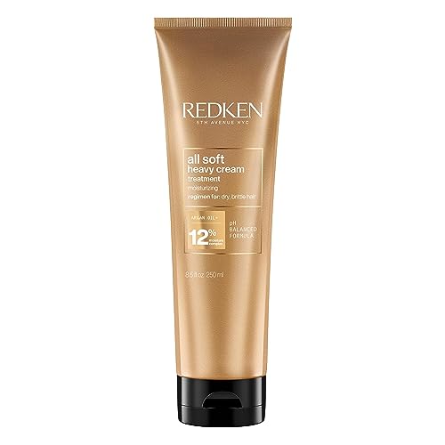 REDKEN Heavy Cream Treatment, Argan Oil, For Softer Smoother Hair, All Soft, 250 ml