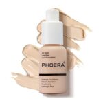 PHOERA Face Foundation,Liquid Foundation,Foundation Full Coverage Long Lasting Perfect 30ml Matte Oil-Control Concealer 7 Colors Optional,Great C