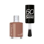 RIMMEL 60 SECONDS 8ML NAIL POLISH TAUPE THROWBACK 101